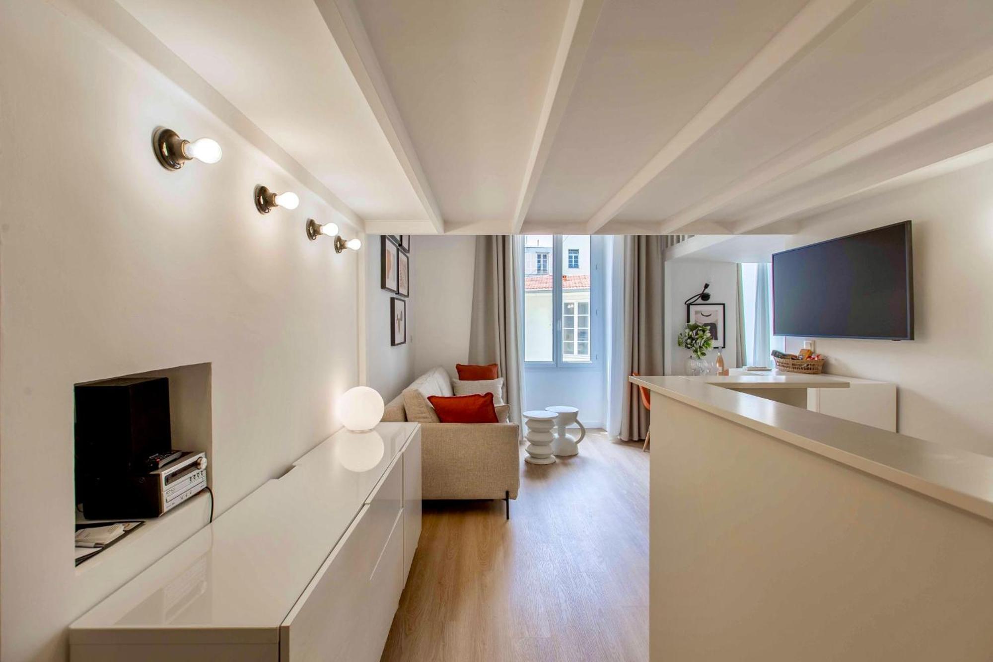 Suede Promenade Duplex Apartment At 1 Min From The Sea 2 Bathrooms Niza Exterior foto